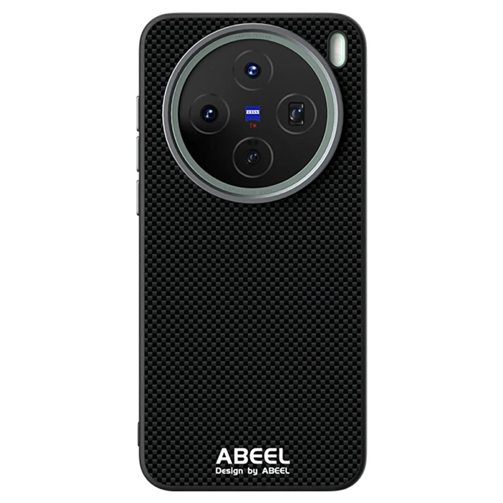 ABEEL For vivo X200s 5G Magnetic Case Printed PC TPU Aluminum Alloy Leather Phone Cover - Black - 2