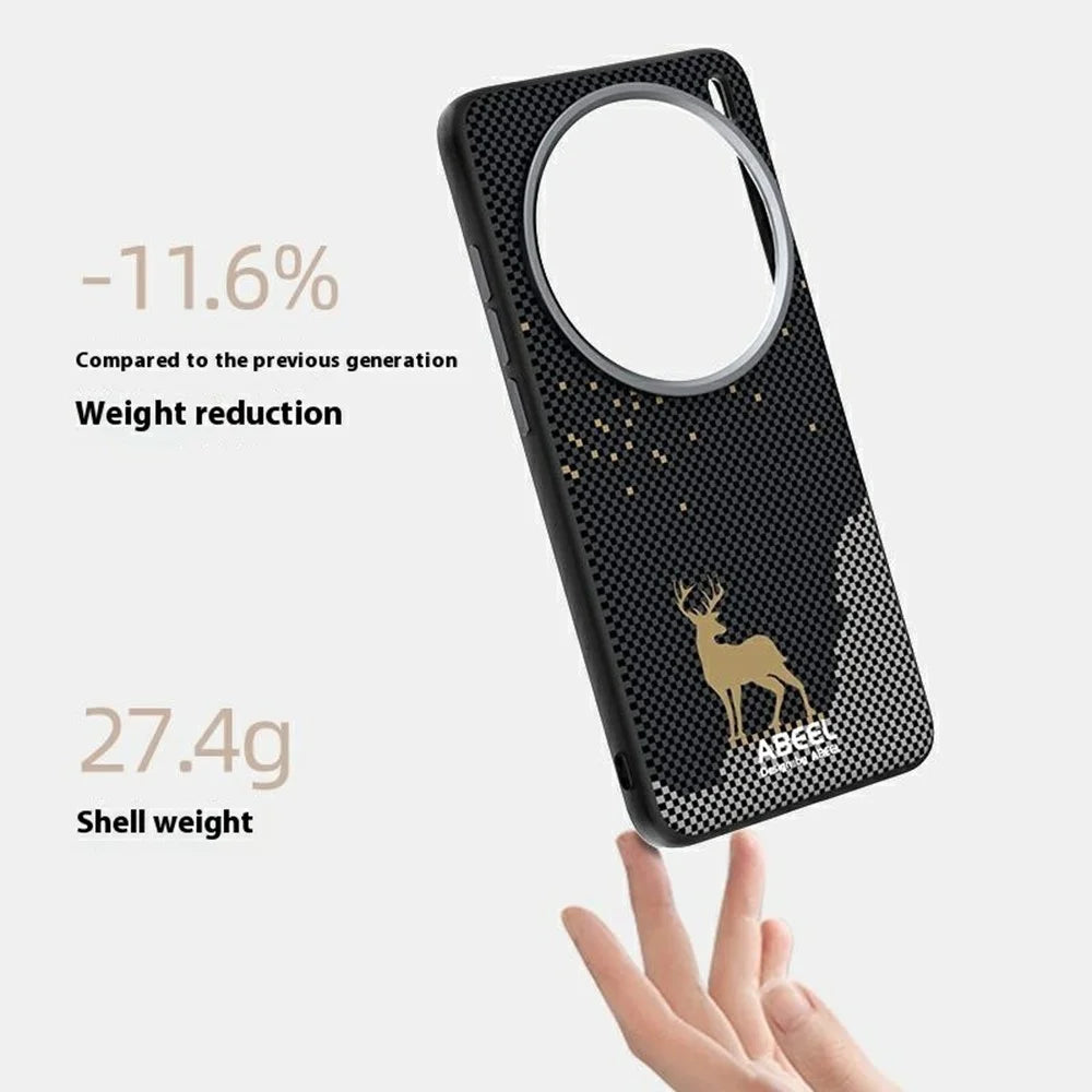 ABEEL For vivo X200s 5G Magnetic Case Ultra Slim PC TPU Phone Back Cover - Deer - 3