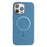 BINFEN COLOR BF40 For iPhone 16 Pro Max Case Compatible with MagSafe Electroplated PU + TPU Phone Back Cover - Baby Blue - 1