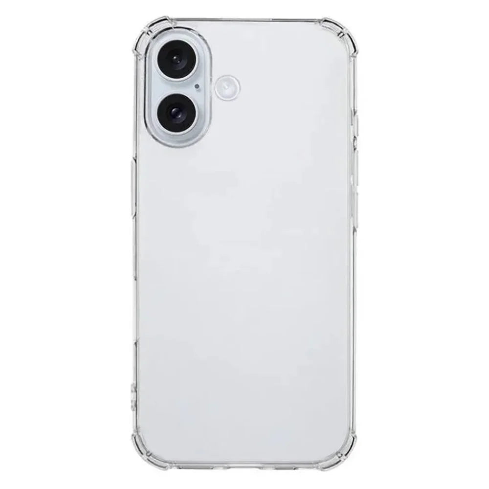WANLONFENG WL3 Series For iPhone 16 TPU Case 1.5mm Phone Cover with 2Pcs Tempered Glass Films (Big Lens Hole) - 3