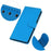 For iPhone 18 Pro / 17 Pro Wallet Case PU Leather Phone Cover Litchi Texture - Blue - 4