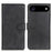 For iPhone Air Case Cowhide Texture Leather Wallet Stand Phone Cover - Black - 1