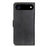 For iPhone Air Case Cowhide Texture Leather Wallet Stand Phone Cover - Black - 6
