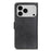 For iPhone 18 Pro Max / 17 Pro Max Case Cowhide Texture Leather Wallet Stand Phone Cover - Black - 6