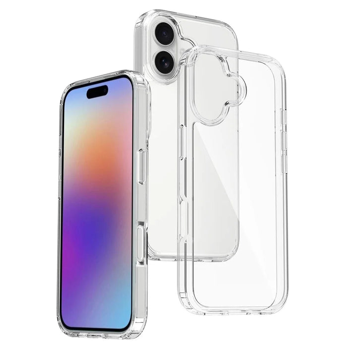 For iPhone 17 Clear Case TPU + Acrylic Shockproof Phone Back Cover - 1