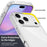 For iPhone 17 Pro Clear Case TPU + Acrylic Shockproof Phone Back Cover - 3