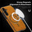For Samsung Galaxy S25+ Magnetic Case RFID Blocking Card Holder Leather Phone Cover - Brown - 7