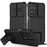 For Samsung Galaxy A16 4G / 5G Case Camera Slider PC + TPU Phone Cover with Kickstand - Black - 1