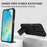 For Samsung Galaxy A16 4G / 5G Case Camera Slider PC + TPU Phone Cover with Kickstand - Black - 2