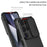 For Samsung Galaxy S25 Ultra Case Camera Slider PC + TPU Phone Cover with Kickstand - Black - 3