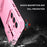 For Samsung Galaxy S23 FE Case Camera Slider PC + TPU Phone Cover with Kickstand - Pink - 4