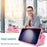 For Samsung Galaxy S23 FE Case Camera Slider PC + TPU Phone Cover with Kickstand - Pink - 5