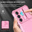 For Samsung Galaxy S23 FE Case Camera Slider PC + TPU Phone Cover with Kickstand - Pink - 7