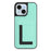 For iPhone 15 Plus Magnetic Case TPU + PU Leather Phone Back Cover with Detachable Card Holder - Mint Green - 1