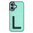 For iPhone 16 Plus Magnetic Case TPU + PU Leather Phone Back Cover with Detachable Card Holder - Mint Green - 1