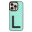 For iPhone 16 Pro Max Magnetic Case TPU + PU Leather Phone Back Cover with Detachable Card Holder - Mint Green - 1