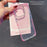 For iPhone 16 Pro Case Rhinestone Decor Glitter TPU Anti Drop Phone Cover - Pink - 7