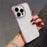 For iPhone 16 Pro Max Case Rhinestone Decor Glitter TPU Anti Drop Phone Cover - Rose - 2