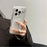For iPhone 16 Pro Max Case Rhinestone Decor Glitter TPU Phone Cover with Bow Tassel - White - 4