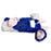 For Google Pixel 10 Pro XL Case Fluffy Cute Cow Winter Plush Inner TPU Phone Cover - Blue - 3