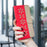 BINFEN COLOR For Samsung Galaxy A53 5G Leather Case  BF36 Floral Pattern Phone Cover RFID Blocking Wallet Stand - Red - 7