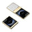 For Samsung Galaxy Z Flip7 5G Case Electroplating PC Folding Phone Cover with Screen Protector - Gold - 3