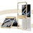 For Samsung Galaxy Z Flip7 5G Case Electroplating PC Folding Phone Cover with Screen Protector - Gold - 4