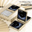 For Samsung Galaxy Z Flip7 5G Case Electroplating PC Folding Phone Cover with Screen Protector - Gold - 5