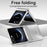 For Samsung Galaxy Z Flip7 5G Case Electroplating Hard PC Protective Phone Cover - Silver - 2