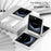 For Samsung Galaxy Z Flip7 5G Case Electroplating Hard PC Protective Phone Cover - Silver - 4