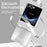 For Samsung Galaxy Z Flip7 5G Case Electroplating Hard PC Protective Phone Cover - Silver - 5