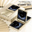 For Samsung Galaxy Z Flip7 5G Case Electroplating Hard PC Protective Phone Cover with Screen Protector - Gold - 7