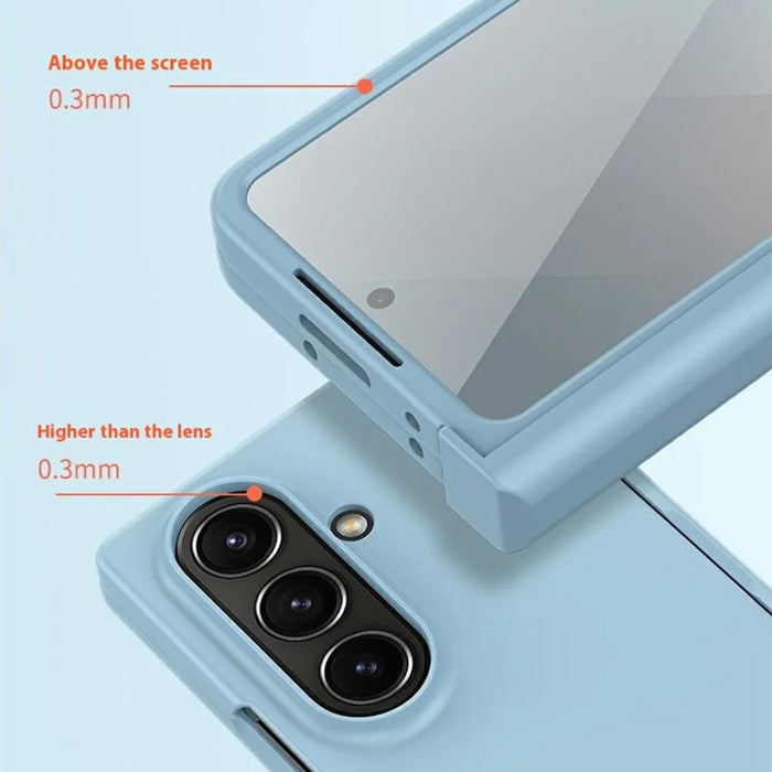 For Samsung Galaxy Z Fold7 5G Case Skin Feel PC Phone Cover with Hinge Protection - Black - 3