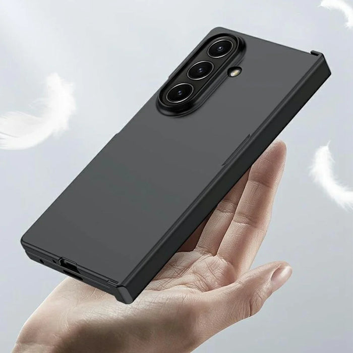 For Samsung Galaxy Z Fold7 5G Case Skin Feel PC Phone Cover with Hinge Protection - Black - 5