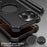 For iPhone 15 Pro Case PC + Metal Boardless Phone Back Cover with Kickstand - Black - 4