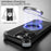 For iPhone 15 Pro Case PC + Metal Boardless Phone Back Cover with Kickstand - Black - 7