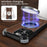For iPhone 13 Pro Max Case Wood Covered Metal Boardless Phone Back Cover with Kickstand - Black - 7