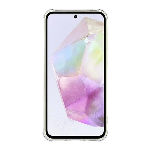 WANLONFENG For Samsung Galaxy A35 5G TPU Case  WL3 Series 1.5mm Phone Cover with 2Pcs Tempered Glass Films - Transparent - 2