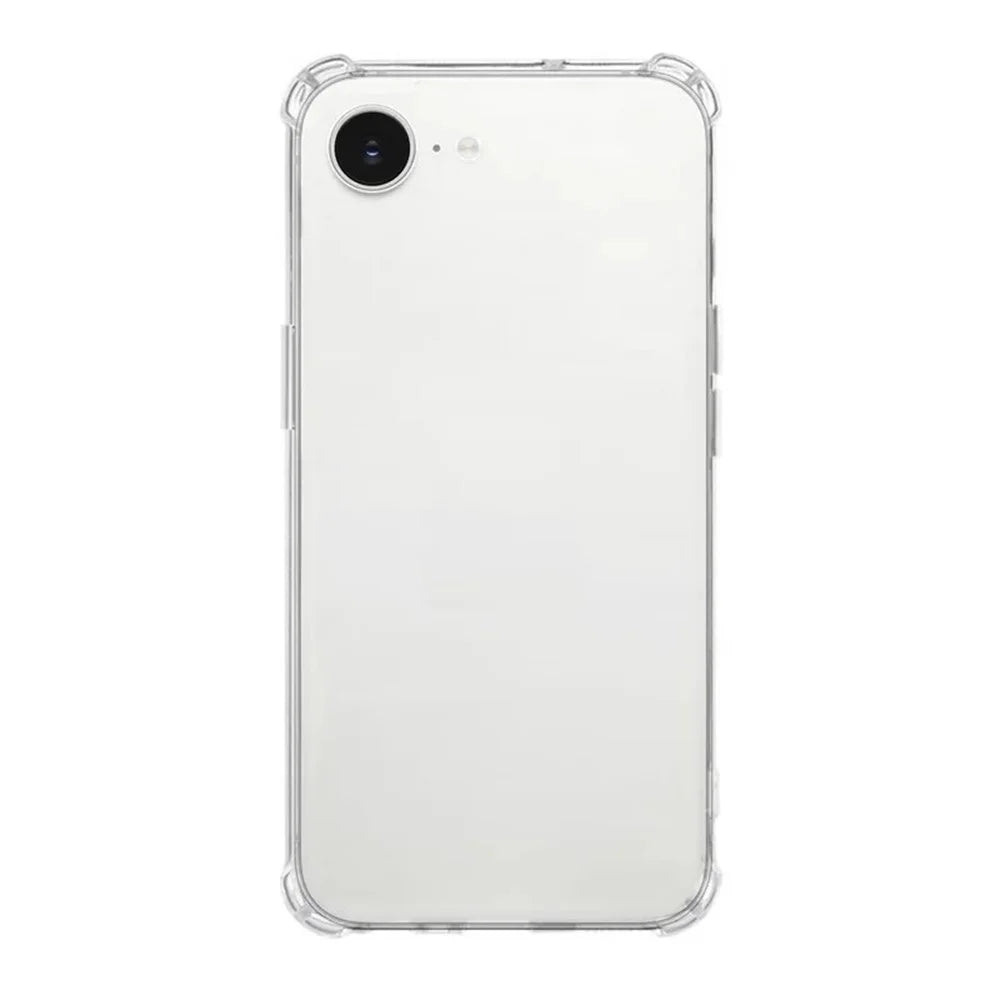 WANLONFENG For iPhone 17e / 16e TPU Case  WL3 Series 1.5mm Phone Cover with Tempered Glass Film - Transparent - 3