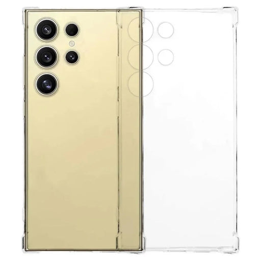 WANLONFENG For Samsung Galaxy S23 Ultra TPU Case  WL3 Series 1.5mm Phone Cover with Tempered Glass Film - Transparent - 2