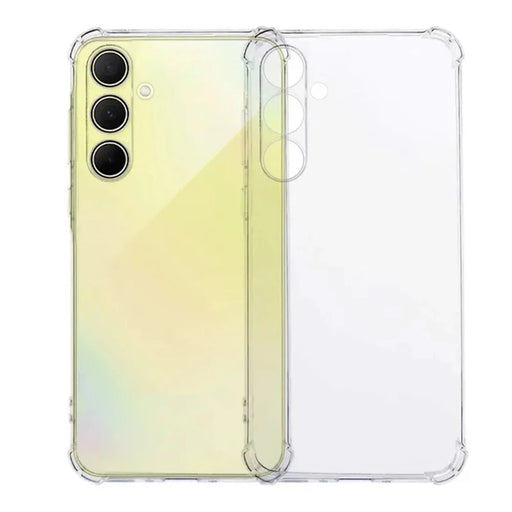 WANLONFENG For Samsung Galaxy A24 4G (162.1 x 77.6 x 8.3mm) TPU Case  WL3 Series 1.5mm Phone Cover with Tempered Glass Film - Transparent - 2