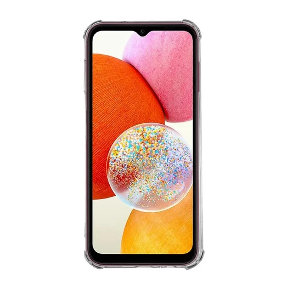 WANLONFENG For Samsung Galaxy A15 4G / Galaxy A15 5G TPU Case  WL3 Series 1.5mm Phone Cover with Tempered Glass Film - Transparent - 4