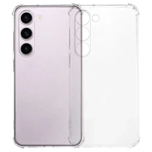 WANLONFENG For Samsung Galaxy S23 TPU Case  WL3 Series 1.5mm Phone Cover with Tempered Glass Film - Transparent - 2