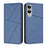 For Samsung Galaxy S25 Edge Wallet Case Magnetic Closure Leather Flip Phone Cover with Stand - Royal Blue - 1