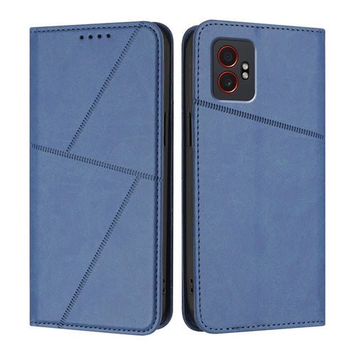 For Samsung Galaxy XCover7 Pro Wallet Case Magnetic Closure Leather Flip Phone Cover with Stand - Royal Blue - 1