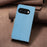 BINFEN COLOR For Google Pixel 9a Leather Case  BF36 Floral Pattern Phone Cover RFID Blocking Wallet Stand - Baby Blue - 5