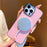 For iPhone 16 Pro Max Case Compatible with MagSafe Borderless PC + PU Leather Phone Back Cover - Pink - 2