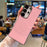 For Samsung Galaxy S24 Ultra Magnetic Case Borderless PC + PU Leather Phone Back Cover - Pink - 3