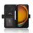 For Samsung Galaxy XCover7 Pro Leather Case Phone Wallet Cover with Multiple Card Slots - Black - 7