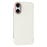For iPhone 16 Case Borderless Slim Anti Drop Leather Texture PC Phone Back Cover - Apricot - 1